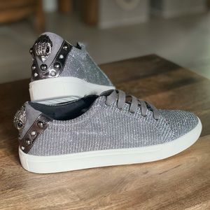 KURT GEIGER Ludo Silver Trainers